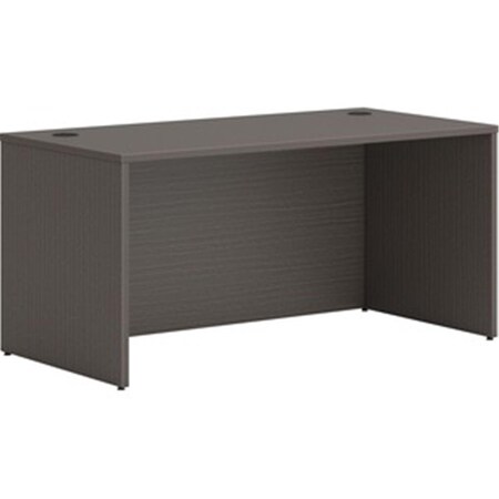 Seatsolutions 60 in. Rectangle Shell Desk, Slate Teak SE2489371
